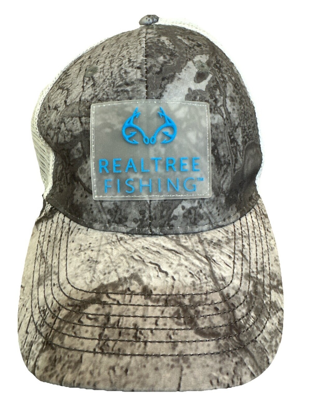 Real Tree Fishing Trucker Hat With Cloth Strap Camo OFA